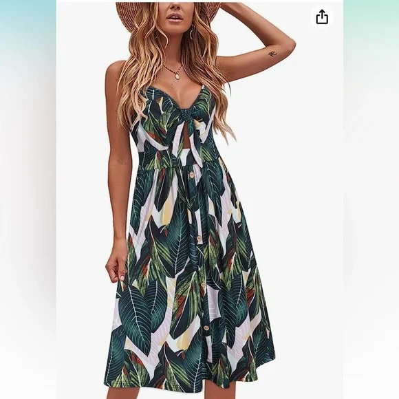 knee length dresses for ladies Sunkissed Tank Midi Dress